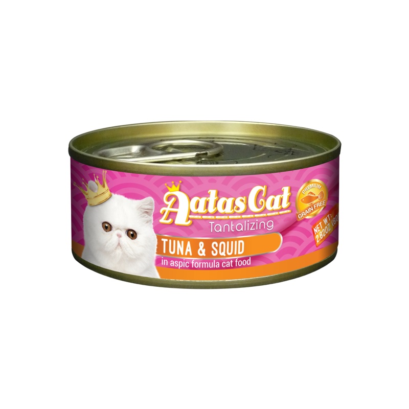 Aatas Cat Tantalizing Tuna & Squid 80g