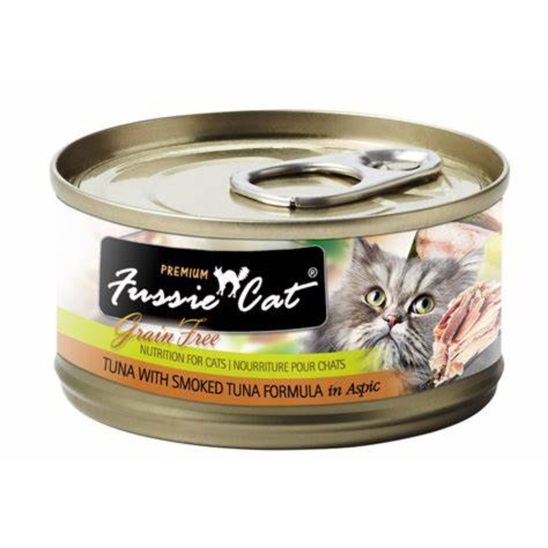 Fussie Cat Premium Tuna with Smoked Tuna 2.8oz