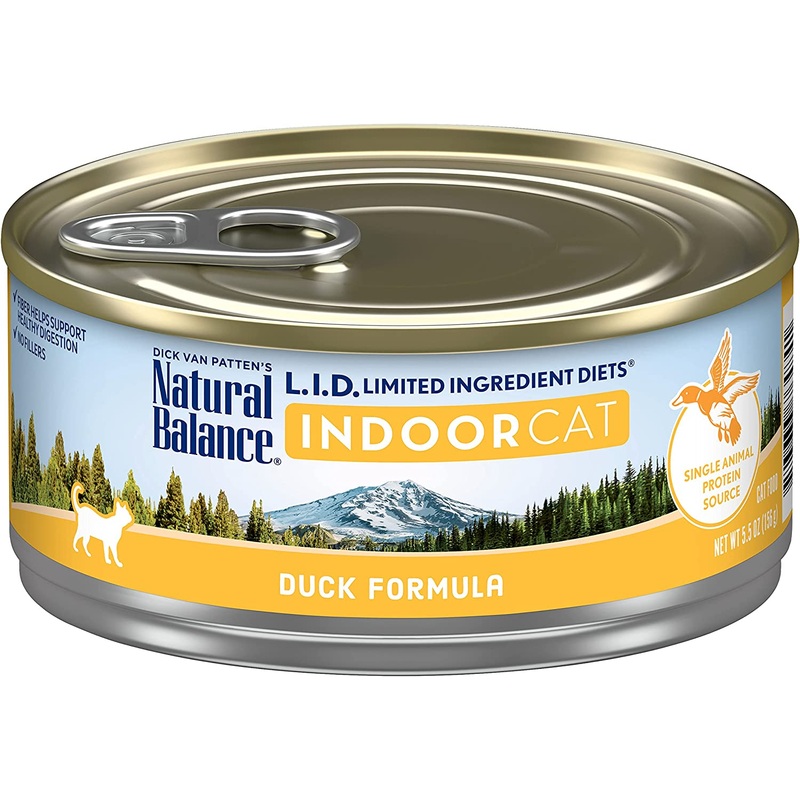 Natural Balance Cat LID Indoor Duck Formula 5.5oz