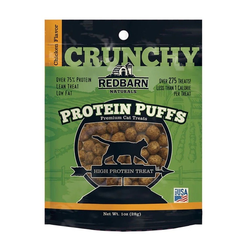 Redbarn Cat Crunchy Protein Puffs Chicken 1oz