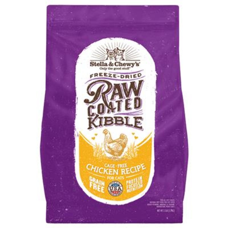Stella & Chewys Cat Freeze-Dried Raw Coated Kibble Chicken