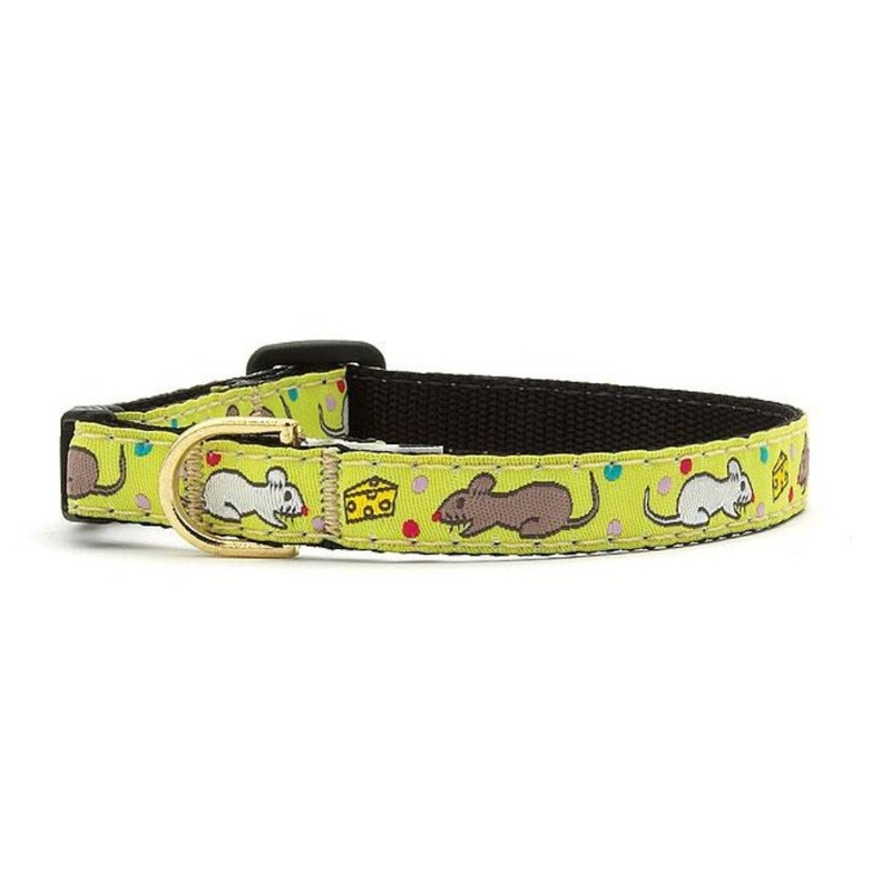 Up Country Cat Collar Mice & Cheese