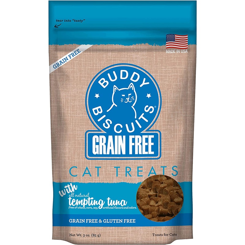 Buddy Biscuits Grain Free Cat Treats 3oz Tuna