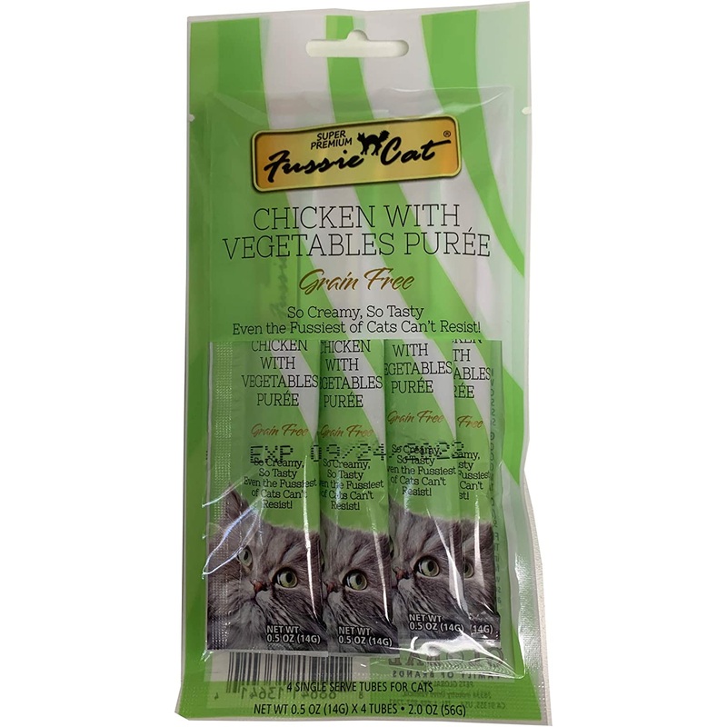 Fussie Cat Singles Chicken with Vegetables 4ct