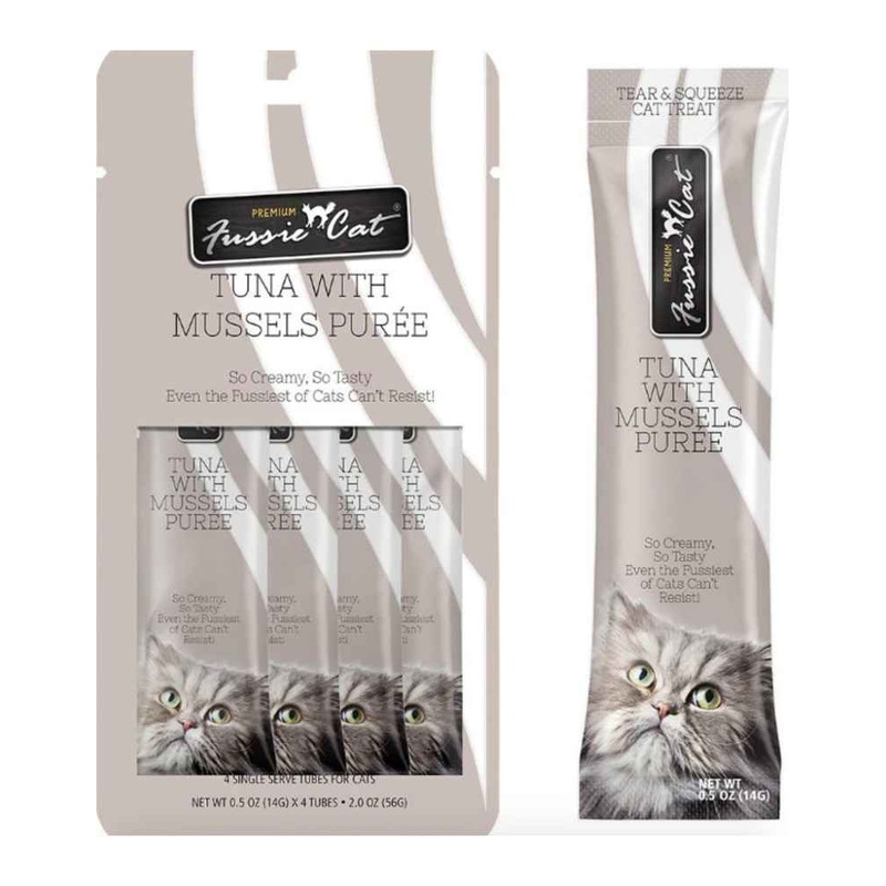 Fussie Cat Tuna with Mussels Pure 4ct