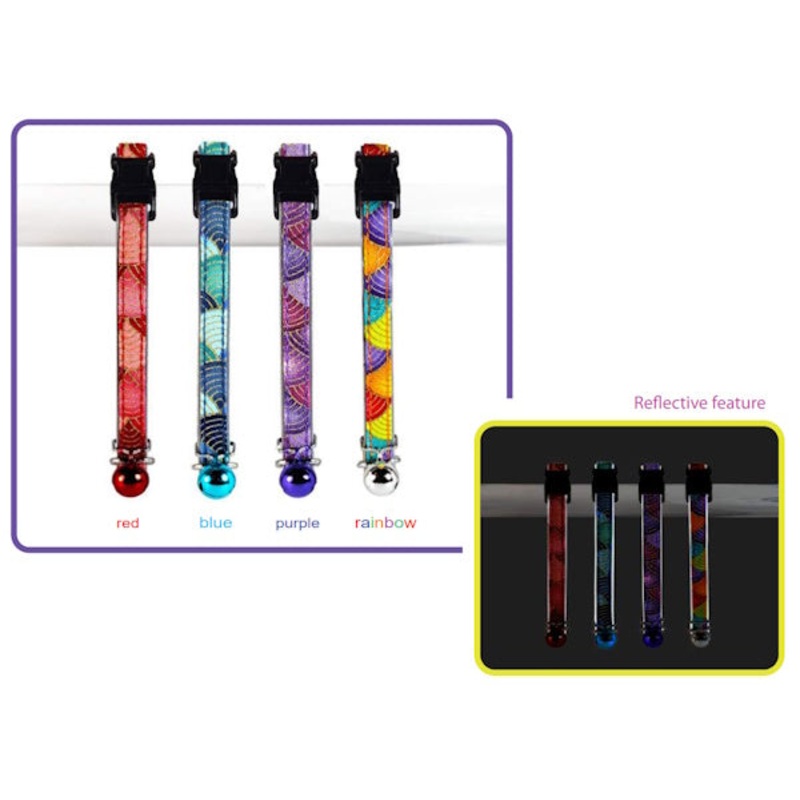 Goli Nami Reflective Cat Collar Purple
