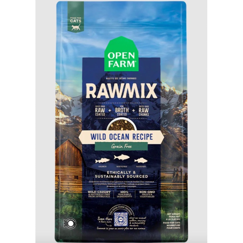 Open Farm Cat RawMix Wild Ocean Recipe 8lb