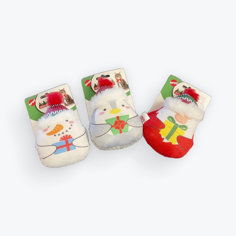 Spot Holiday Trio 4 Catnip Cat Toy Assorted