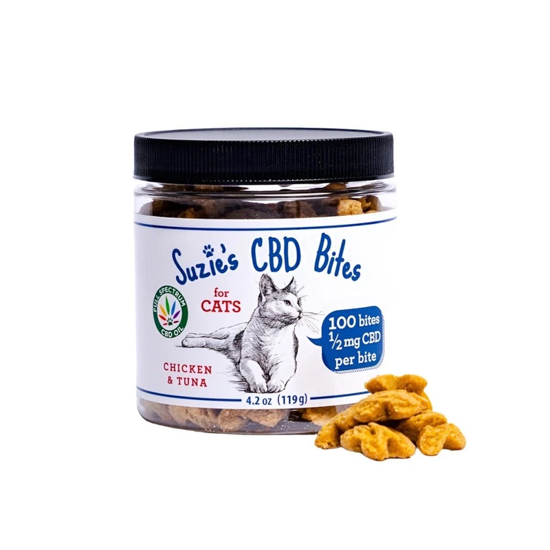 Suzie's Relax Bites for Cats Chicken & Tuna 100ct 1/2mg 4.2oz