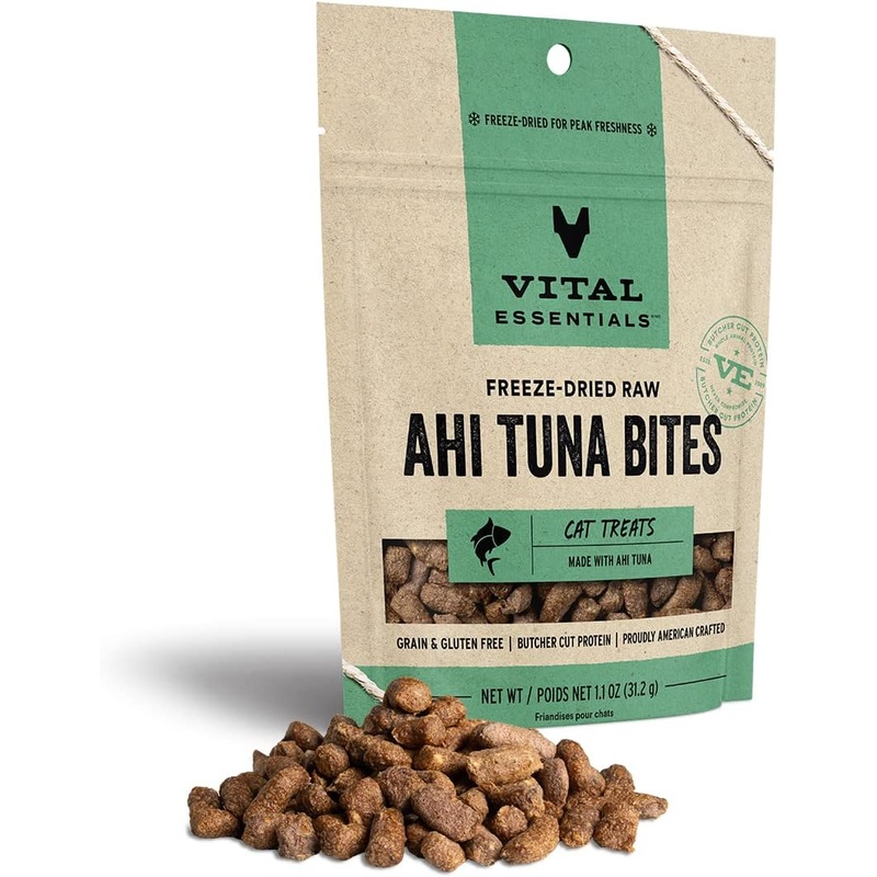 Vital Essentials Cat Freeze-Dried Ahi Tuna Bites 1.1oz